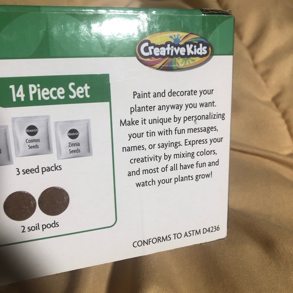 New Miracle Grow Kid Gardening Flower Growing Kit Paint Set summer project gift - Picture 7 of 8